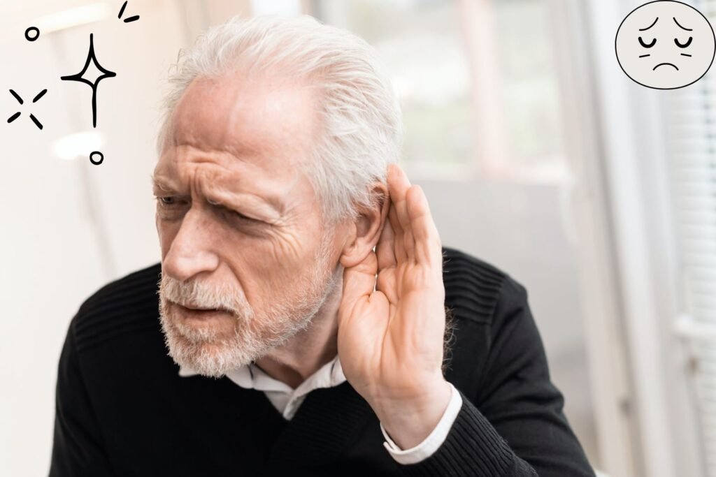 صورة لشخص يعاني من صعوبة في السمع 